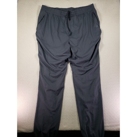 Hodo Sports Pants Mens 3XL Gray Drawstring High Rise Elastic Hem Polyester - Picture 1 of 8